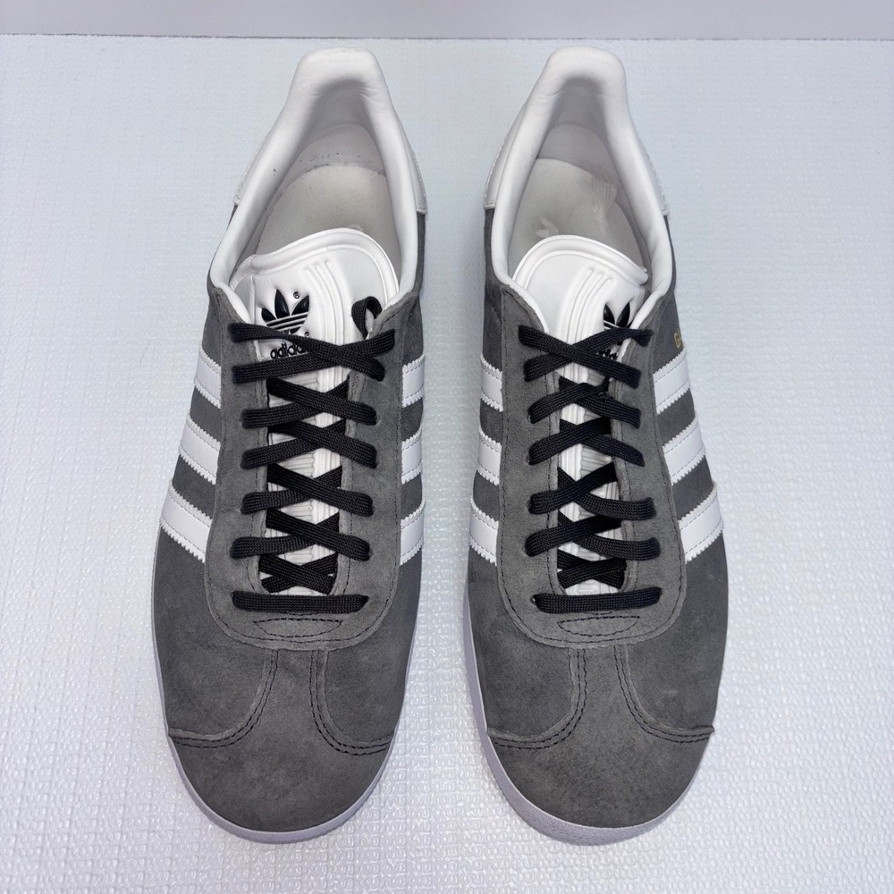 Adidas Gazelle Sneaker Shoes Mens Size 8 Grey White Suede Skater TeenBB5480 - Picture 2 of 7